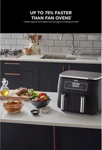 Ninja Foodi Dual Zone 7.6L Air Fryer Af300uk