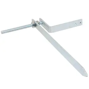 SPARES2GO Gutter Rise & Fall Bracket Universal Galvanised Steel Adjustable Fascia Support Kit