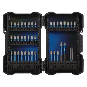 Draper Expert Impact Screwdriver Bit Set, 1/4" Hex (38 Piece) 04929