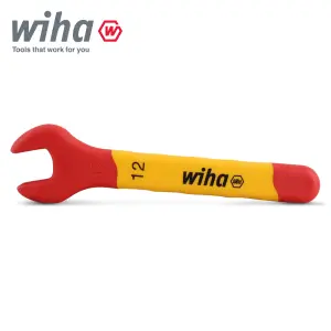 Wiha Spanner Wrench 12mm VDE Electricians Single Insulated Open End 43032