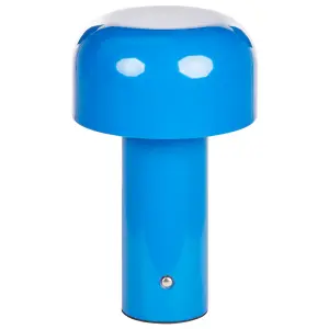 Wireless Metal Table Lamp Blue BESOS