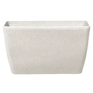 Set of 2 Flower Pot Stone Beige 74 x 32 x 45 cm BARIS