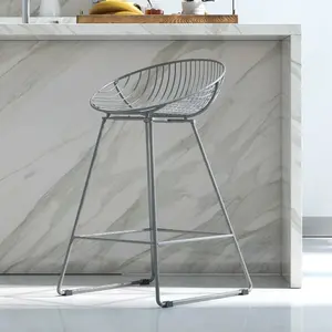 Counter Stool with Metal Frame Grey