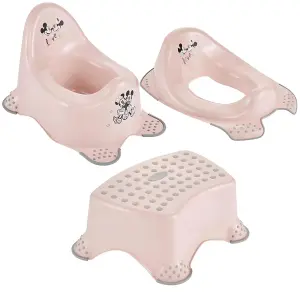 Keeeper Minnie and Mickey Mouse Baby Potty, Toilet Seat & Step Stool Set