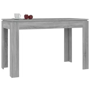 Seeger Dining Table 120x60x76 cm Engineered Wood Grey