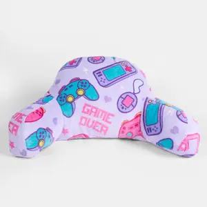 Kids Gaming Cushion Bed Pillow Reading Gamer Support Arms Lumbar Chair