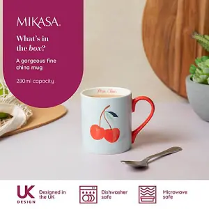 Mikasa Cherry 280ml Straight-Sided Mug