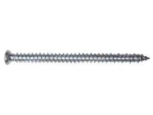 MasonMate 100 Pack Self Tapping Concrete Frame Screws with T30 Driver Bit - 7.5 x 52mm