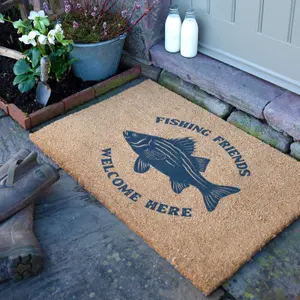 Fishing Friends Welcome Doormat (90 x 60cm)