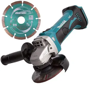 Makita DGA452Z 18v 4.5" 115mm Angle Grinder Lithium Bare Tool + Diamond Blade