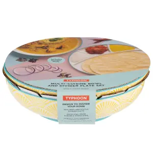 Typhoon World Foods Multi-Cuisine Bowl & Divider Plate