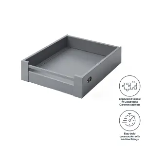 GoodHome Soto Matt anthracite Drawer front (H)187mm (W)455mm (T)13mm