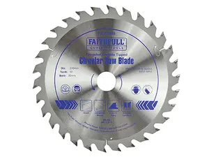 Faithfull FAIZ23030 TCT Circular Saw Blade 230 x 30mm x 30T POS FAIZ23030