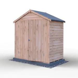 Shire 4x6 Overlap Double Door No windows Garden Shed