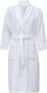 Star And Stripes Waffle Bathrobes Soft Cotton Spa Waffle Robes Gowns Bath Robe