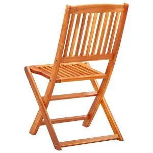 Berkfield Folding Garden Chairs 6 pcs Solid Eucalyptus Wood