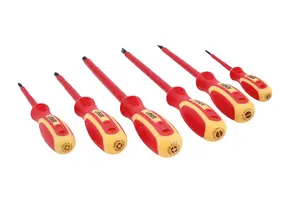 Laser Tools 8455 6pc VDE 1000V Insulated Screwdriver Set Mixed Profile