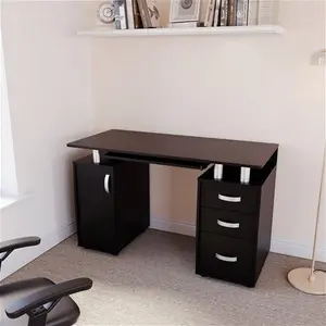 Vida Design Otley 3 Drawer Computer Desk Black