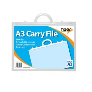 Tiger Stationery A3 Carry File Clear (One Size)