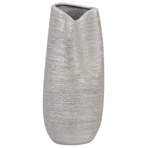 Decorative Vase DERBE Ceramic Silver