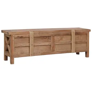 Berkfield TV Cabinet with 3 Drawers 120x30x40 cm Solid Mahogany Wood