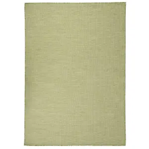 Berkfield Outdoor Flatweave Rug 200x280 cm Green