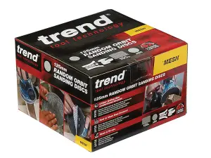 Trend AB/125/240M Mesh Random Orbital Sanding Disc 125mm x 240G - 5 Pack