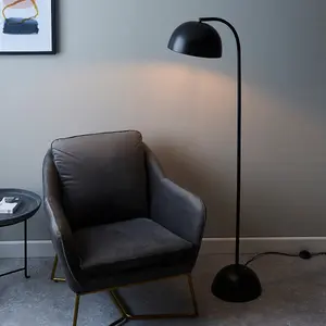 Luminosa Brodey Dome Floor Lamp Matt Black Paint