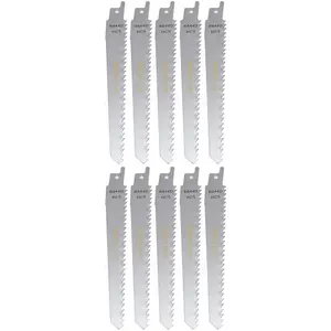 Reciprocating Sabre Saw Blades R644D 150mm Long High Carbon Steel HCS 10 Pack by Ufixt