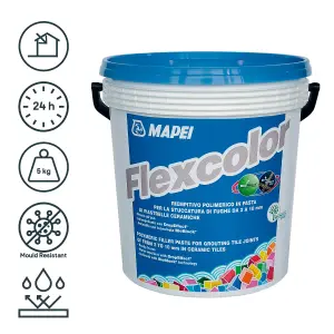 Mapei Flexcolour Ready mixed White Grout, 5kg