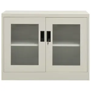 Berkfield Office Cabinet Light Grey 90x40x70 cm Steel