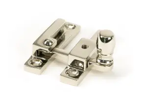 From The Anvil Polished Nickel Mushroom Quadrant Fastener - Narrow