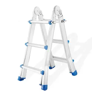 3 Step Extendable Telescopic Step Ladder