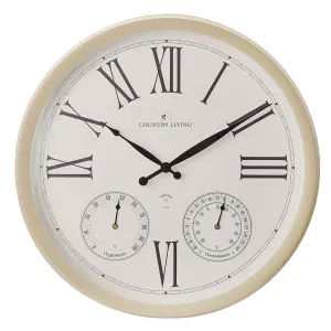 Country Living Cream Garden Clock