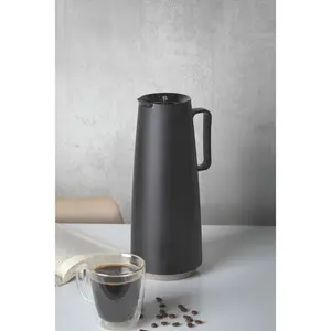 Tramontina 1L Thermal Flask with Interior Glass Container Black