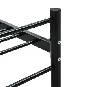 Berkfield Bed Frame Black Metal 90x200 cm