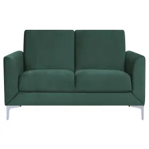 2 Seater Velvet Sofa Green FENES