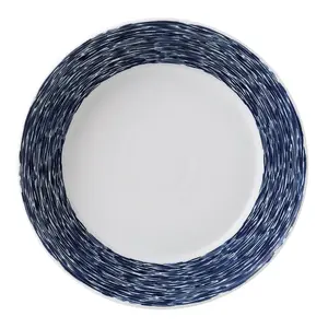 Royal Doulton, 1815 Pacific Pasta Bowl 23cm 9in, Blue Mixed Patterns (Set of 6)