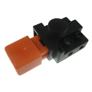 Flymo Lawnmower Switch 8A 250V ON/OFF Orange and Black by Ufixt