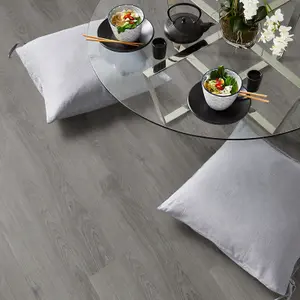 Ident Grey Oak Dark Grey Wood Effect 2mm Glue-Down Luxury Vinyl Tile For Home & Contract Commercial Use 4.752 m² Per Pack