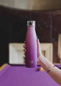 Built 500ml Double Walled Stainless Steel Water Bottle Pink and Purple Ombre