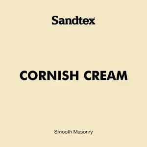 Sandtex Ultra smooth Cornish cream Masonry paint, 10L