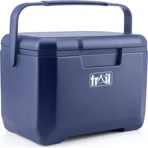 Trail Small Cool Box 5L Insulated Hard Cooler Hot Cold Food Drink Picnic Lunch Camping - Dark Blue