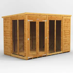 6 ft. W x 10 ft. D Power Pent Shiplap Dip Treated Summerhouse (10x6)