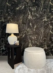 Rasch Sienna Marble Black Wallpaper