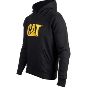 Caterpillar Trademark Hooded Pullover Work Jumper Black - M