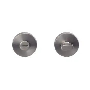 Colours Lantic Matt Stainless steel Bathroom Turn & release lock