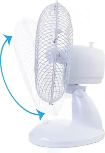 Belaco 9" Desk Fan / table fan - white