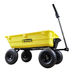 RocwooD Dump Truck Cart 250KG Festival Garden Outdoor