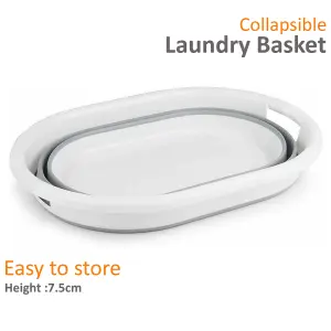 Pop Up Folding Collapsible Laundry Basket Space Saving Cloth Washing Bin